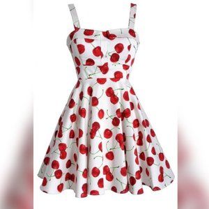 Retro Rockabilly Cherry Ixia Dress Size Extra Large XL